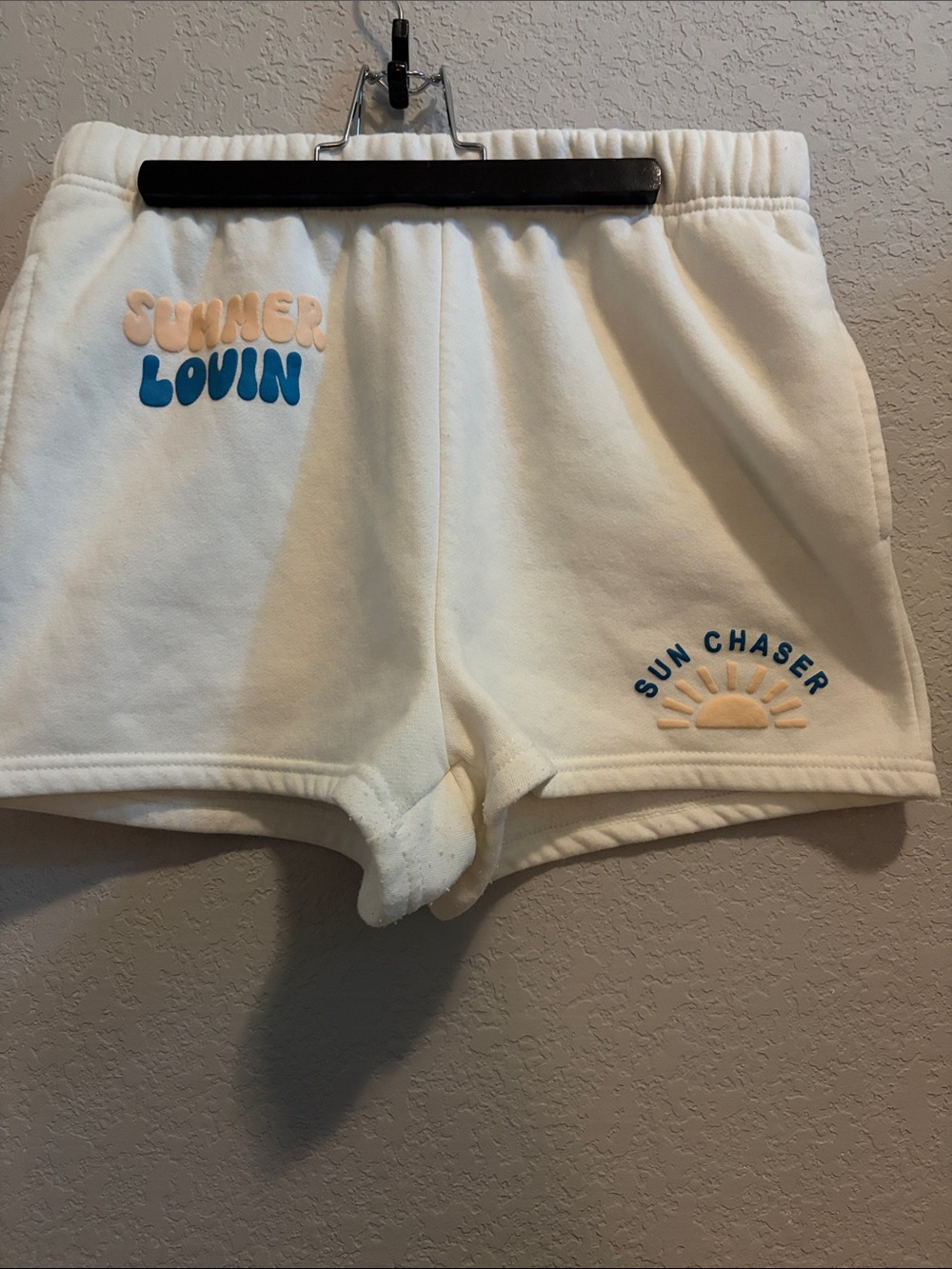 Ocean Drive Cream 'Summer Lovin' Sun Chaser' Shorts and Sweatshirt set